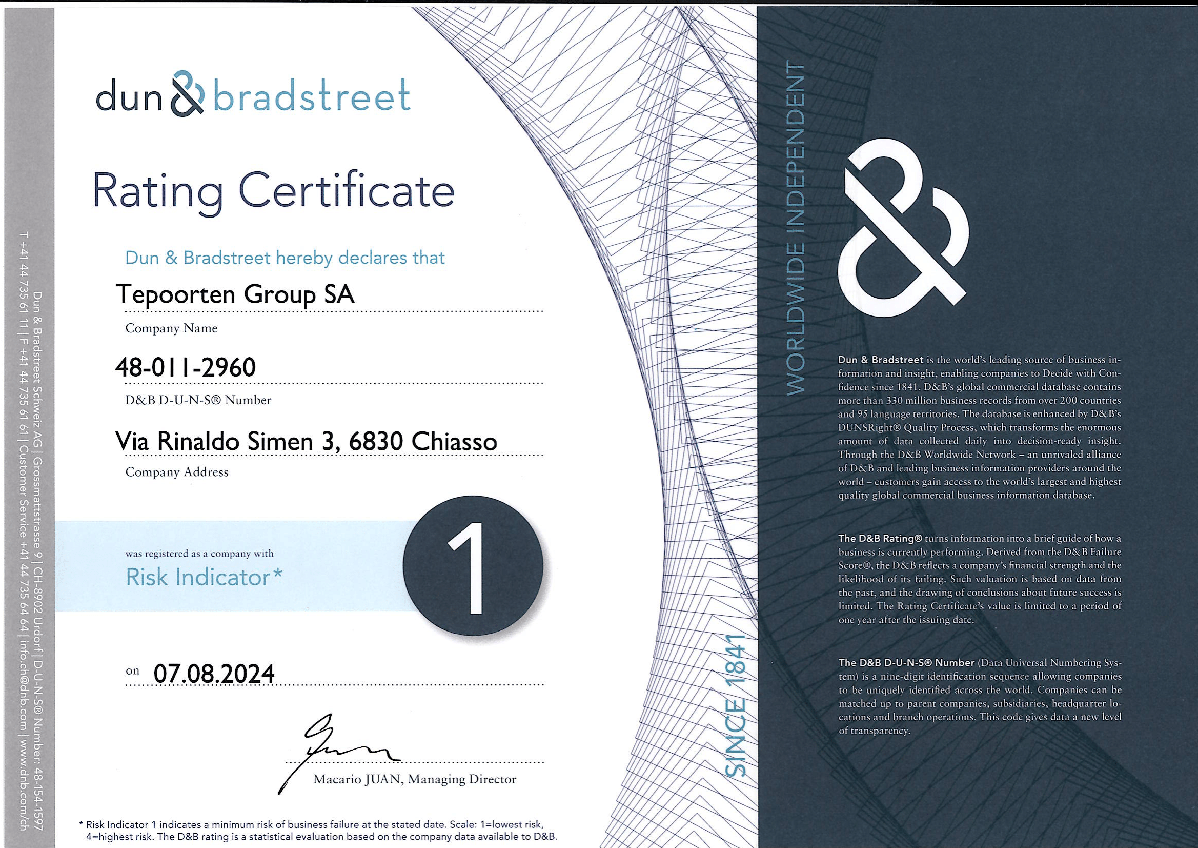 d&b-certificado